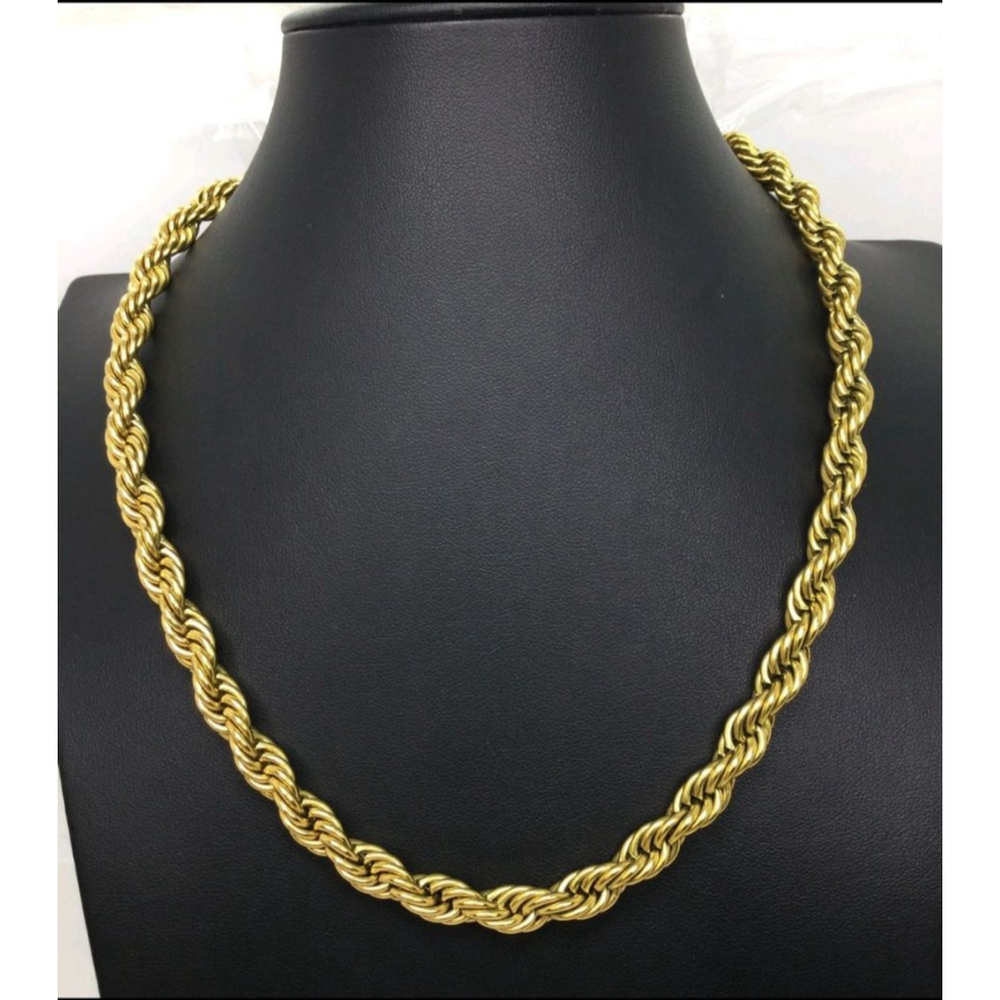 Victoria Emerson Goldtone Twisted Rope Chain Necklace | 18"